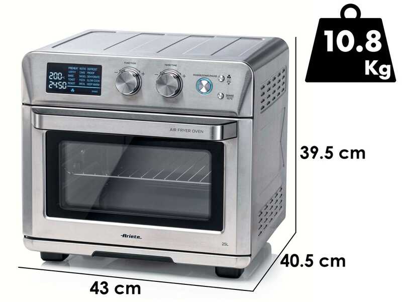 Ariete 4629 &ndash; Hei&szlig;luftfritteuse &amp; Elektro-Ofen 25 L