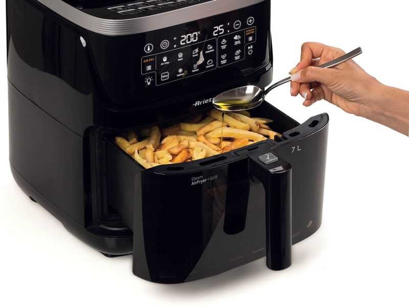 Ariete 4636 &ndash; Hei&szlig;luftfritteuse mit Dampfgarfunktion