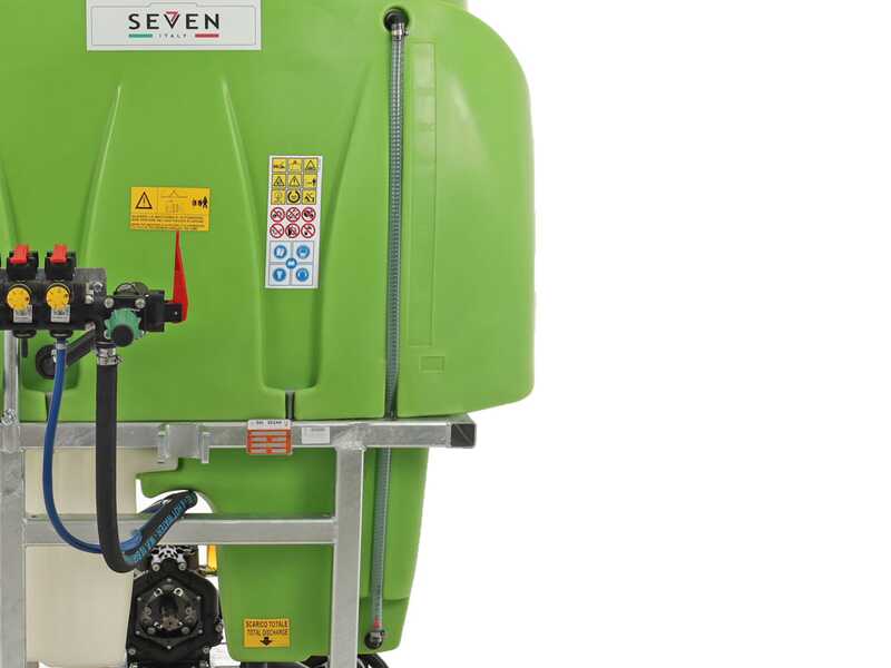 Seven Italy 600L &ndash; Traktor-Spritztank f&uuml;r Unkrautbek&auml;mpfung &ndash; Comet BP 75 Pumpe