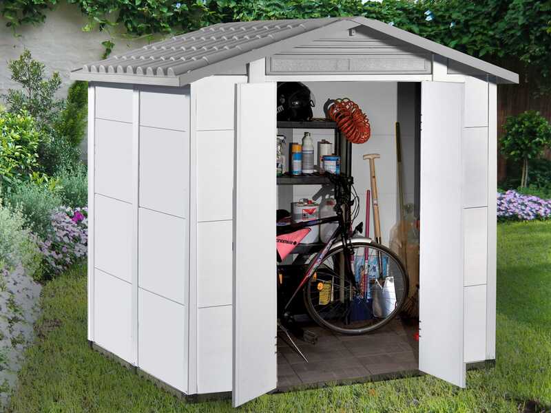 Garofalo Urban 200 &ndash; Gartenhaus &ndash; Mit Doppelt&uuml;r &ndash; 202,5 &times; 162,5 &times; 216 cm