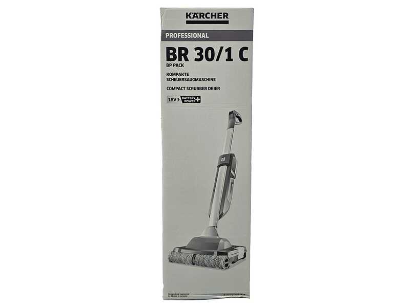 K&auml;rcher BR 30/1 C Bp Pack 18/30 &ndash; Akku-Bodenreiniger 3 in 1: reinigt, trocknet, saugt