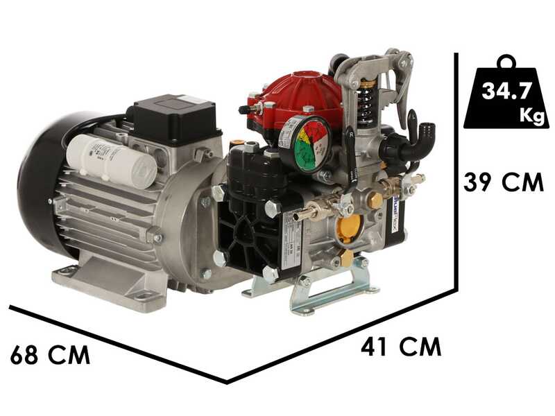 Annovi Reverberi CAR 130/P + AR 30 EM - Wagen mit Spr&uuml;hbeh&auml;lter und Elektropumpe f&uuml;r die Bew&auml;sserung.