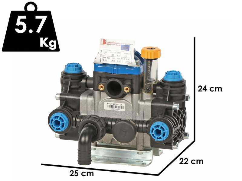 Bertolini Pumps POLY 2030.1 VF - Traktorpumpe für die Sprühbehandlung - Version für Säuren und chemische Produkte