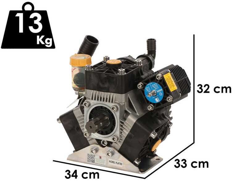 Bertolini Pumps POLY 2105 VS - Niederdruckpumpe f&uuml;r Traktor-Unkrautbek&auml;mpfung - Version f&uuml;r S&auml;uren und chemische Produkte