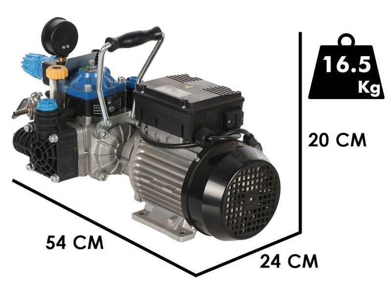 Bertolini Pumps POLY 2030 H.P. RTE.1 - Elektrische Spr&uuml;hpumpe - Ausf&uuml;hrung f&uuml;r S&auml;uren und Chemikalien
