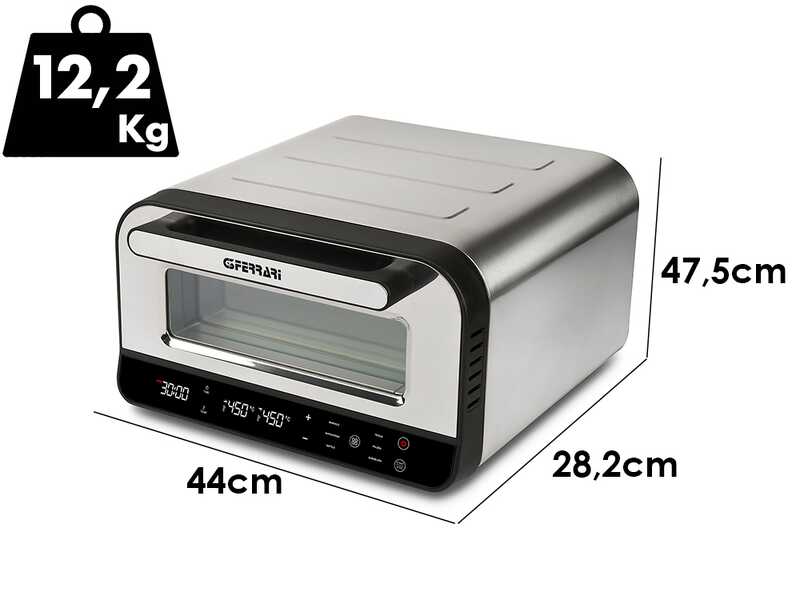 G3 Ferrari Pizza Pro 2 Minuti &ndash; Elektrischer Pizzaofen - 1850 W