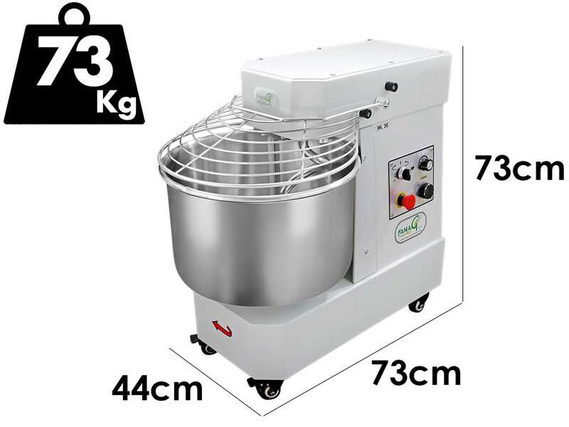 Famag IM 30/230 10 Geschwindigkeiten HH &ndash; Spiralknetmaschine 30&nbsp;kg f&uuml;r Teige mit hohem Hydrationsgrad