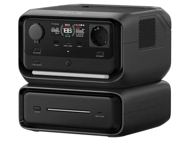 EcoFlow River 3 Max &ndash; Tragbare Powerstation mit Akku &ndash; 600 W &ndash; 572 Wh / 22.4V