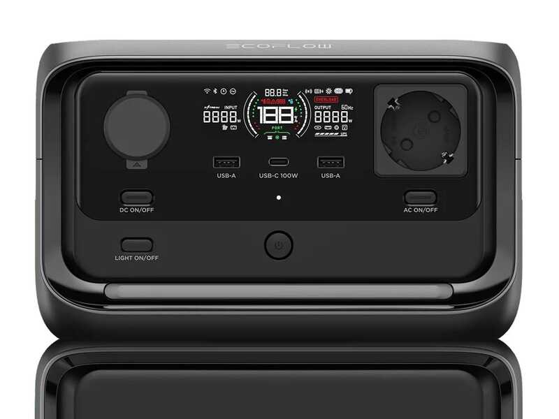 EcoFlow River 3 Max &ndash; Tragbare Powerstation mit Akku &ndash; 600 W &ndash; 572 Wh / 22.4V