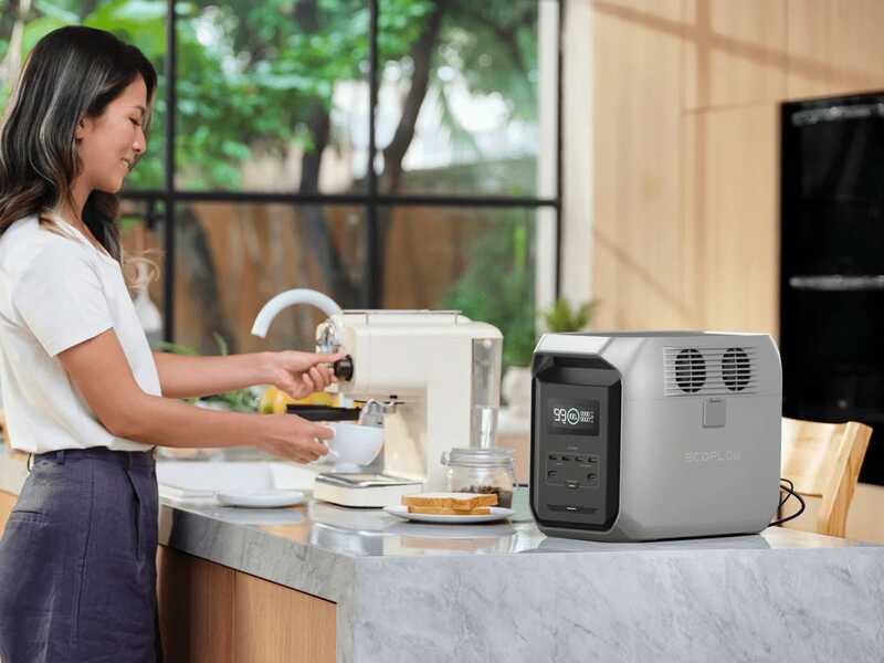 EcoFlow Delta 3 1500 &ndash; tragbare Powerstation / Akku &ndash; 1800 W &ndash; 1536 Wh / 51.2V