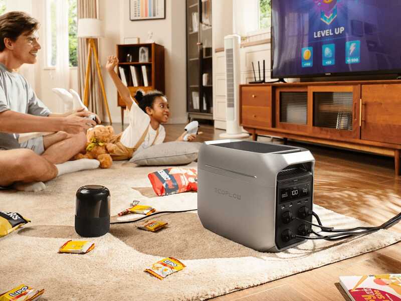 EcoFlow Delta 3 Plus &ndash; Tragbare Powerstation mit Akku &ndash; 1800 W &ndash; 1024 Wh / 51.2V