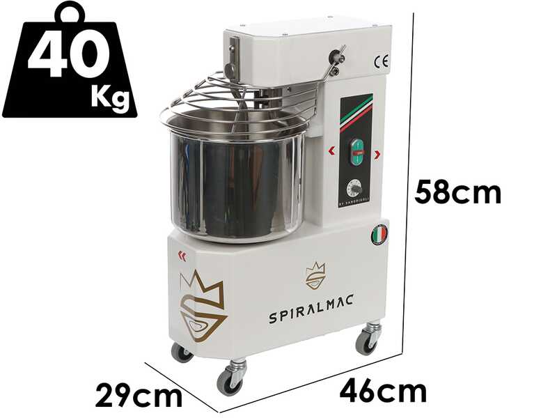 Spiralmac SV8 Royal Queen &ndash; Spiralkneter &ndash; 10 Geschwindigkeitsstufen &ndash; Teigmasse: max. 8 kg