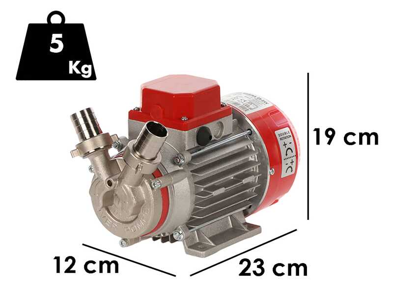 Rover Novax Marina 25 &ndash; Elektrische Umf&uuml;llpumpe aus oxidationsbest&auml;ndiger Legierung &ndash; 12 V