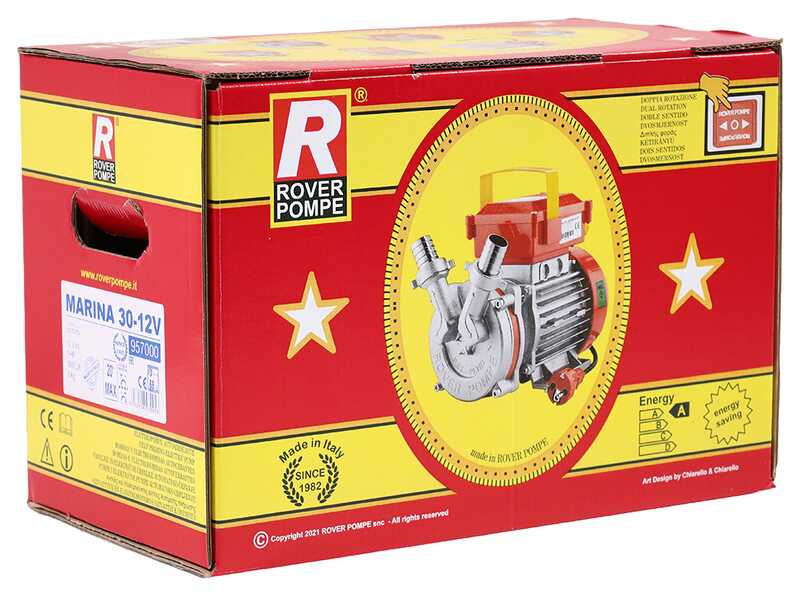 Rover Marina 30 &ndash; Elektrische Umf&uuml;llpumpe aus Bronze &ndash; 12 V