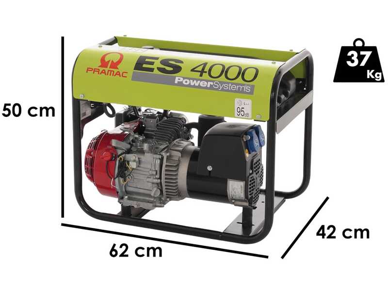 Pramac ES4000 &ndash; Stromgenerator 3,1 kW &ndash; Dauerleistung 2,6 kW Einphasig
