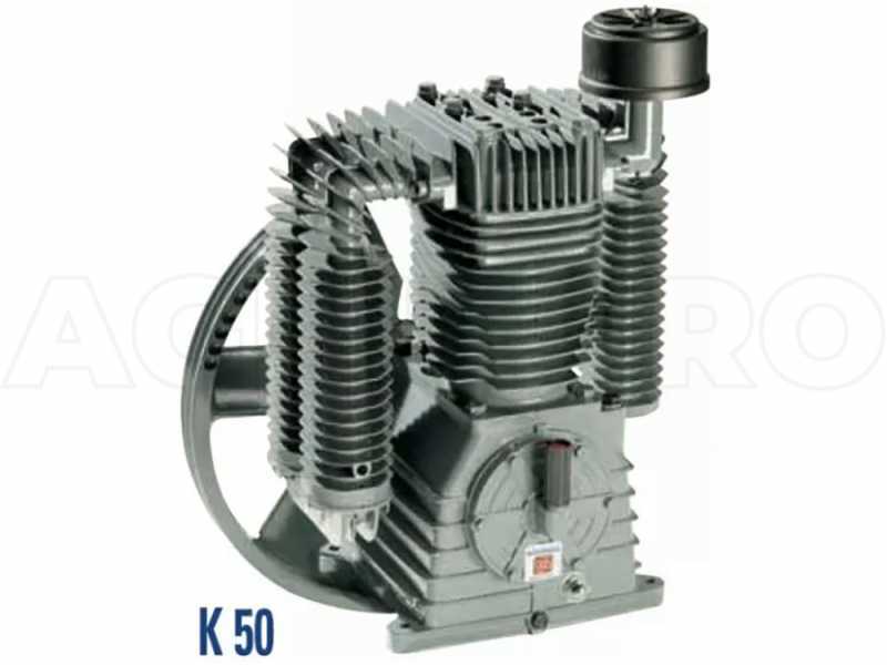 Zapfwellenkompressor f&uuml;r Traktor Airmec Agriplus 1500/1000, Zylinderkopf 1500, Kessel 1000 Liter