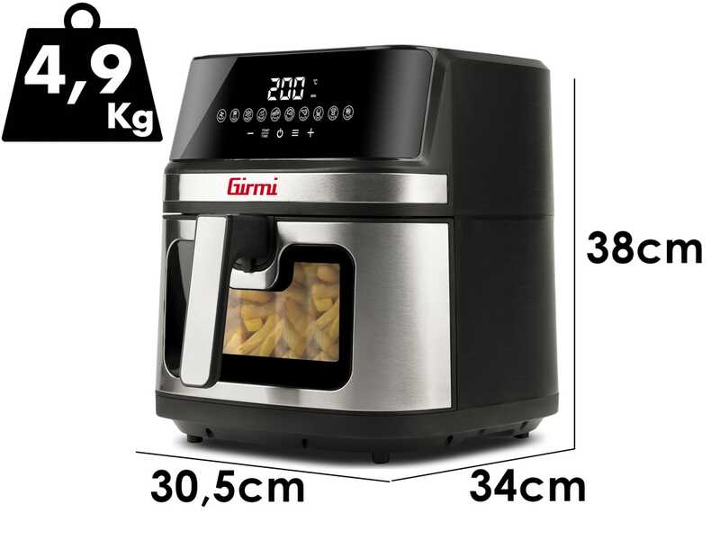 Girmi Ecofrit FG80 - Hei&szlig;luftfritteuse 8 Liter