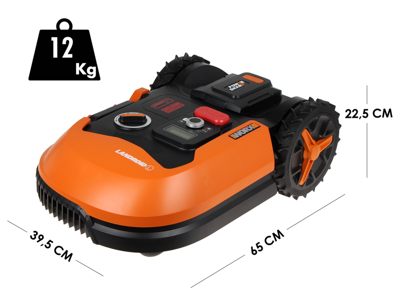 Worx Landroid WR147E.1 - M&auml;hroboter - mit Begrenzungskabel - Akku 20V e 4Ah - L1000