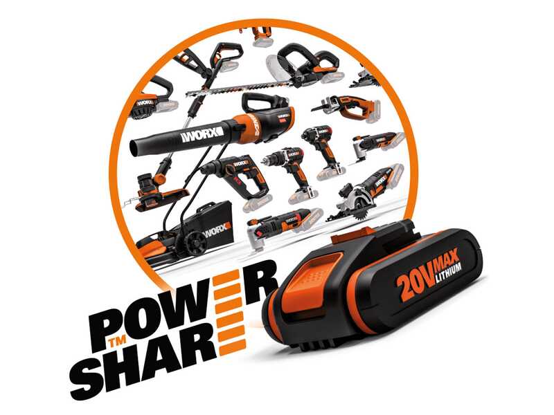 Worx Landroid WR147E.1 - M&auml;hroboter - mit Begrenzungskabel - Akku 20V e 4Ah - L1000
