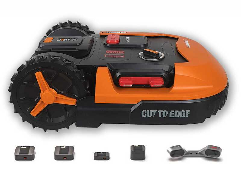 Worx Landroid WR147E.1 - M&auml;hroboter - mit Begrenzungskabel - Akku 20V e 4Ah - L1000