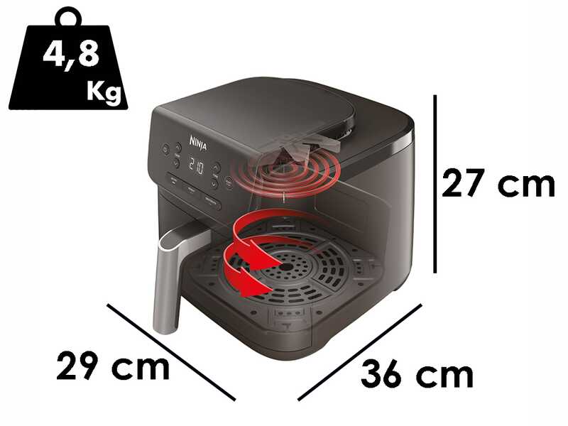 Ninja AF110EU &ndash; Hei&szlig;luftfritteuse 4,7 Liter