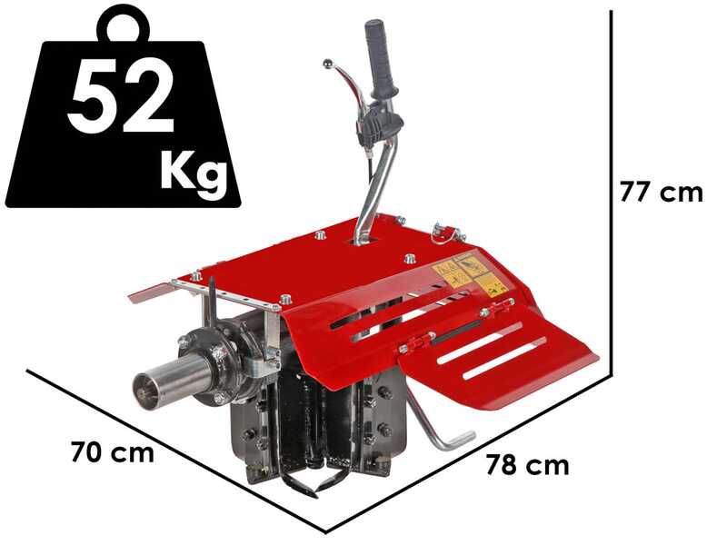 Wende-Rotationspflug f&uuml;r Einachser mind. 8 PS