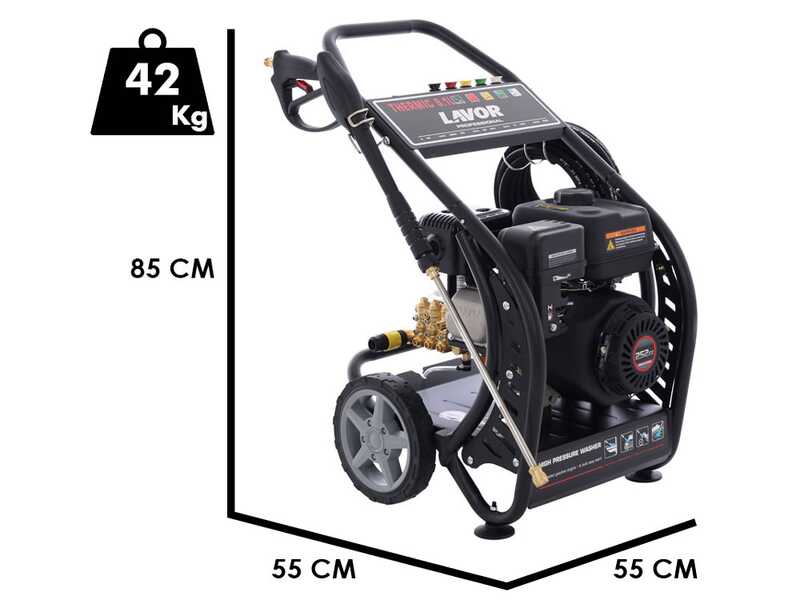Lavor Thermic 9.1L - Benzin-Hochdruckreiniger 220 bar - 780 L/Std - Loncin Benzinmotor 8 PS