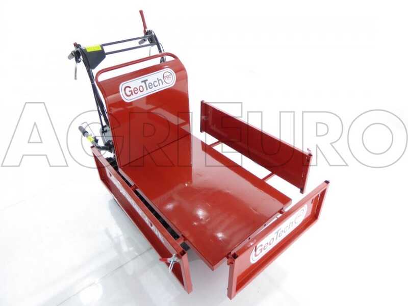 GeoTech Pro GeoPorter 330E &ndash; Raupentransporter mit ausziehbarer Ladefl&auml;che und 4 Laufrollen &ndash; 300 kg