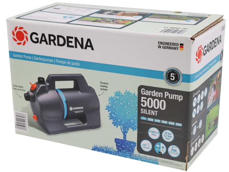 Gardena 5000 Silent - Gartenpumpe - 550 W