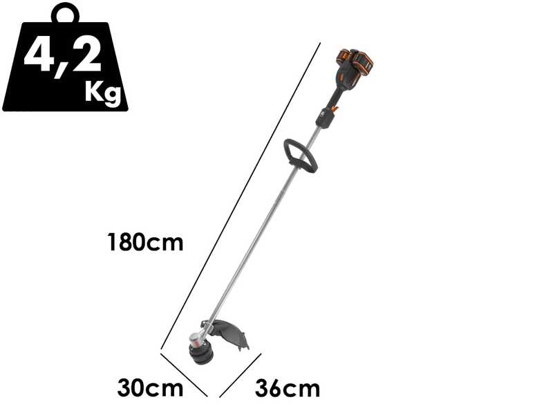 Worx Nitro WG185E.9 - Akku-Rasentrimmer - SOLO OHNE AKKU UND LADEGER&Auml;T