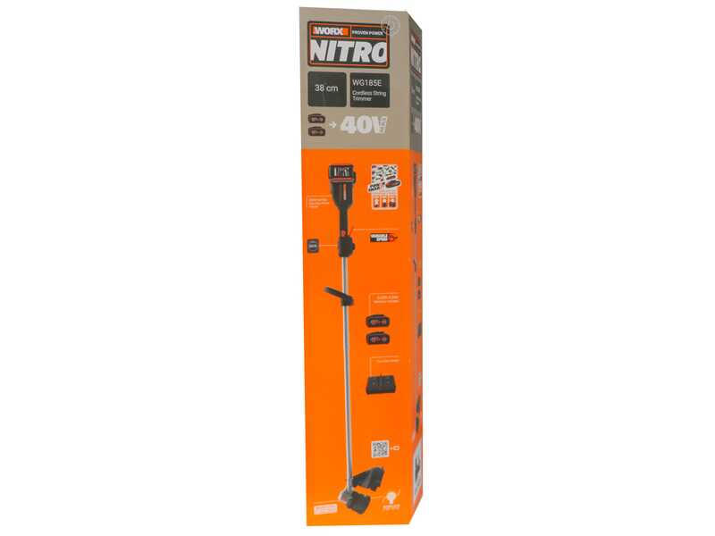 Worx Nitro WG185E.9 - Akku-Rasentrimmer - SOLO OHNE AKKU UND LADEGER&Auml;T