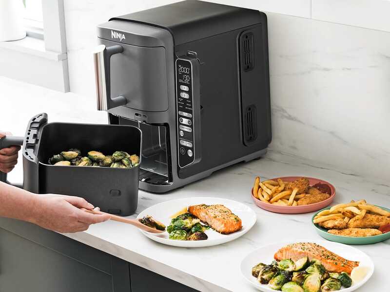 Ninja Double Stack XL SL451EU &ndash; Hei&szlig;luftfritteuse 9,5 l &ndash; SmartCook-System
