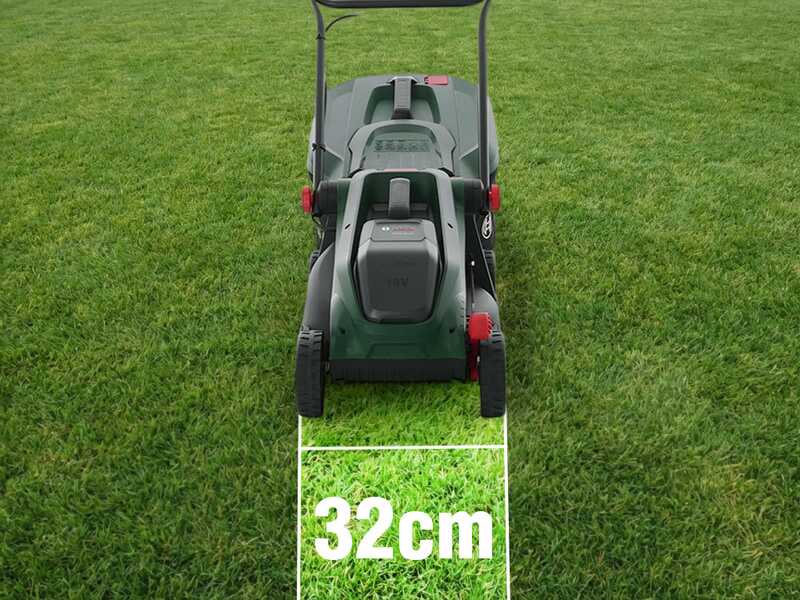 Bosch Rotak 18V-32 - Akku-Rasenm&auml;her - 18V/4Ah - Schnittbreite 32 cm