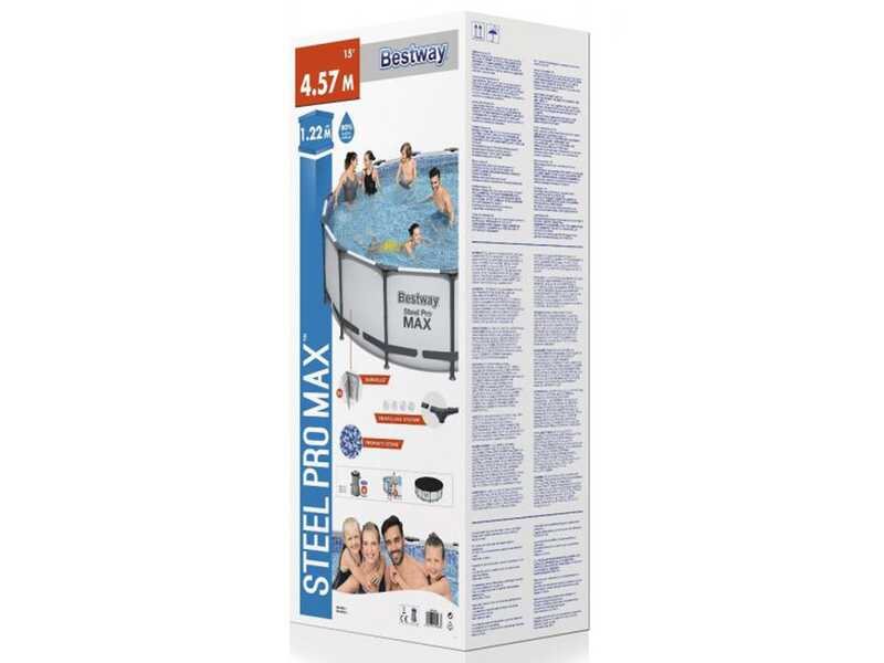 Bestway Steel Pro Max 56438DE - &Oslash;457x122 cm - Rundpool
