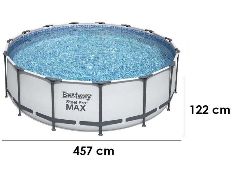 Bestway Steel Pro Max 56438DE - &Oslash;457x122 cm - Rundpool