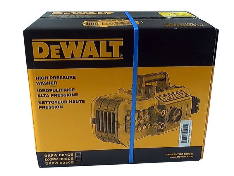 Kaltwasser-Hochdruckreiniger DeWalt DXPW 002CE - Max. Druck 180 bar - Max. F&ouml;rdermenge 510 l/h
