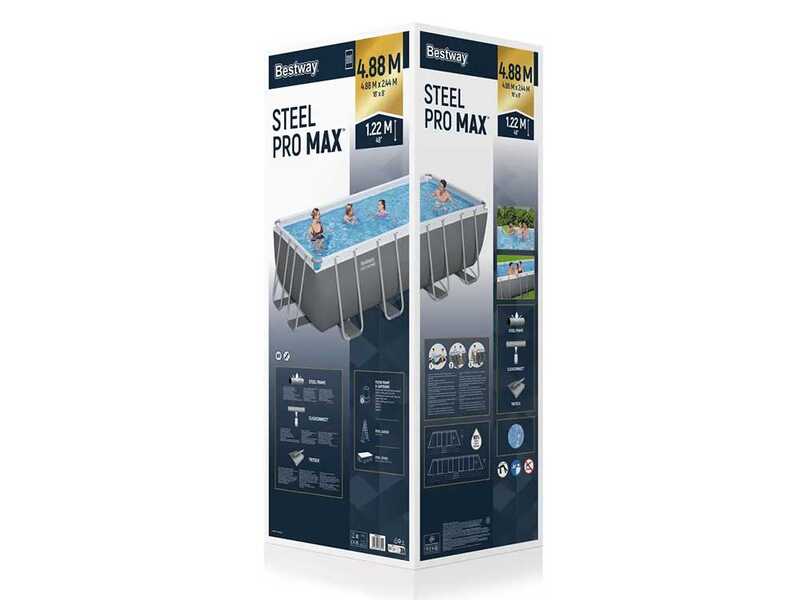 Bestway Power Steel 56671DE - 488x244x122 cm - Frame Pool