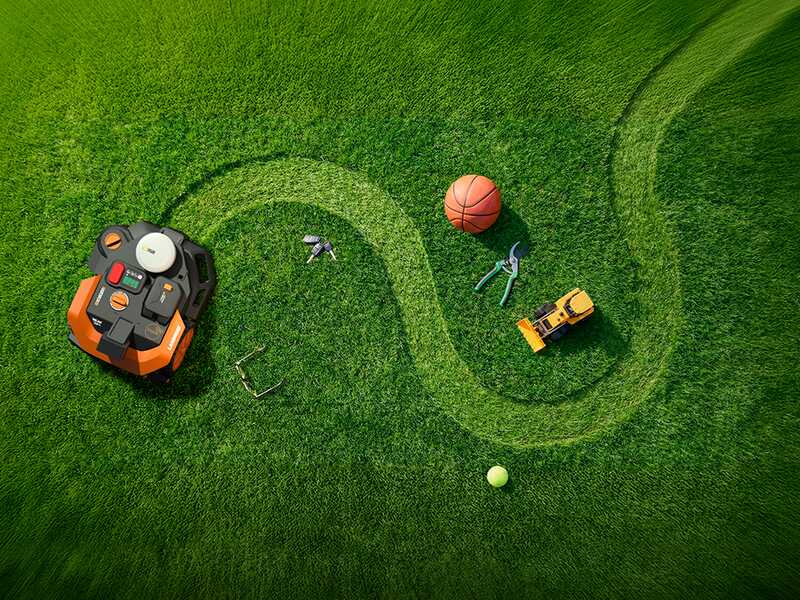 Worx Landroid Vision Cloud WR308E - M&auml;hroboter - ohne Installation - Gratis Garage!