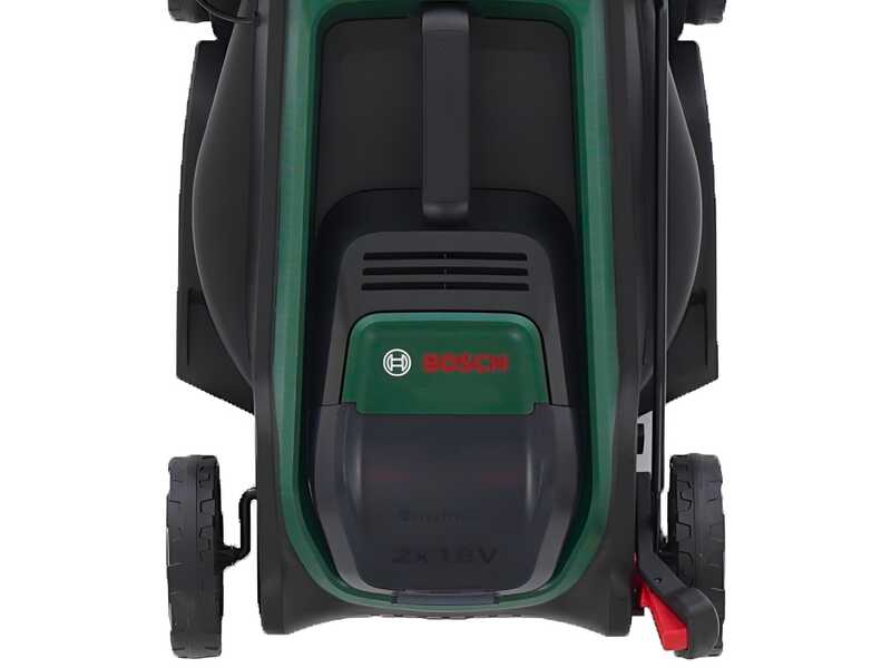 Bosch Rotak18V2-43 &ndash; Akku-Rasenm&auml;her &ndash; 2X18V/4Ah &ndash; Schnittbreite 43 cm