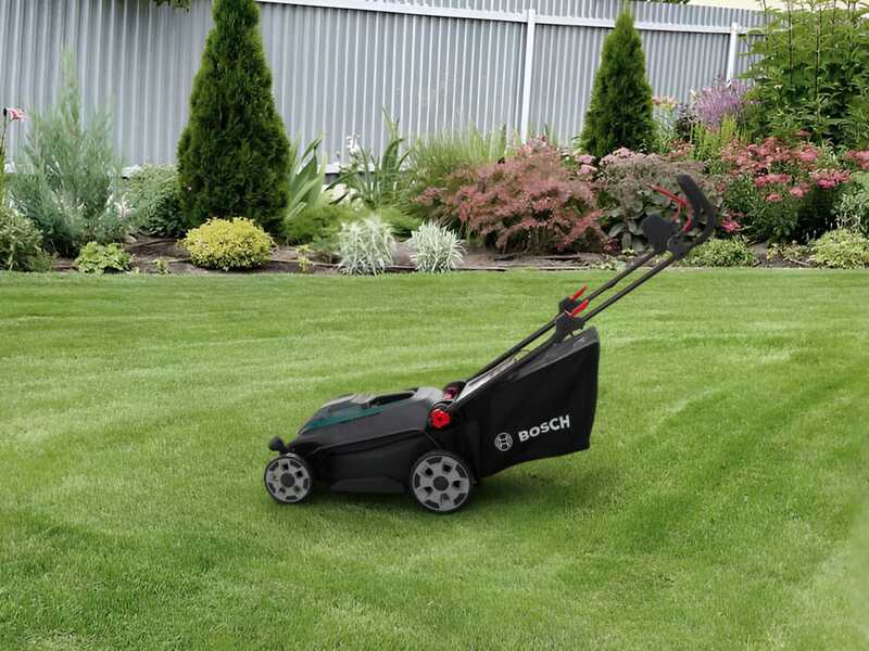 Bosch Rotak18V2-43 &ndash; Akku-Rasenm&auml;her &ndash; 2X18V/4Ah &ndash; Schnittbreite 43 cm