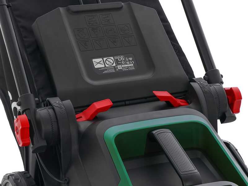 Bosch Rotak18V2-43 &ndash; Akku-Rasenm&auml;her &ndash; 2X18V/4Ah &ndash; Schnittbreite 43 cm