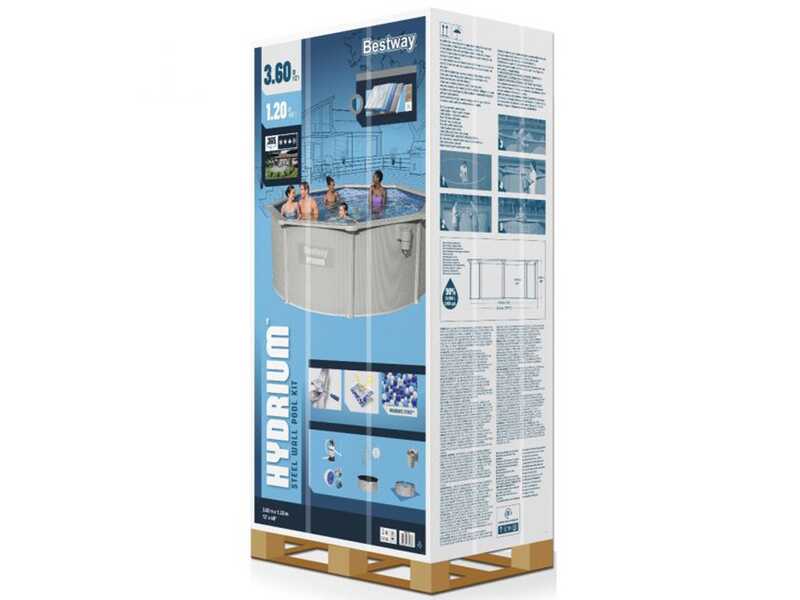 Bestway Hydrium 56574DE - &Oslash;366x122 cm - Stahlwandpool