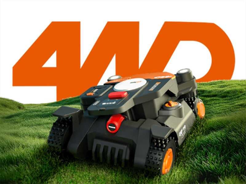 Worx Landroid Vision Cloud WR344E - M&auml;hroboter 4WD - ohne Installation - Gratis Garage!