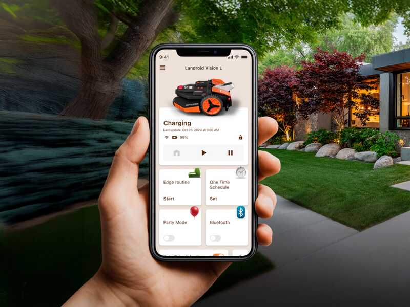Worx Landroid Vision Cloud WR303E &ndash; M&auml;hroboter &ndash; ohne Begrenzungskabel