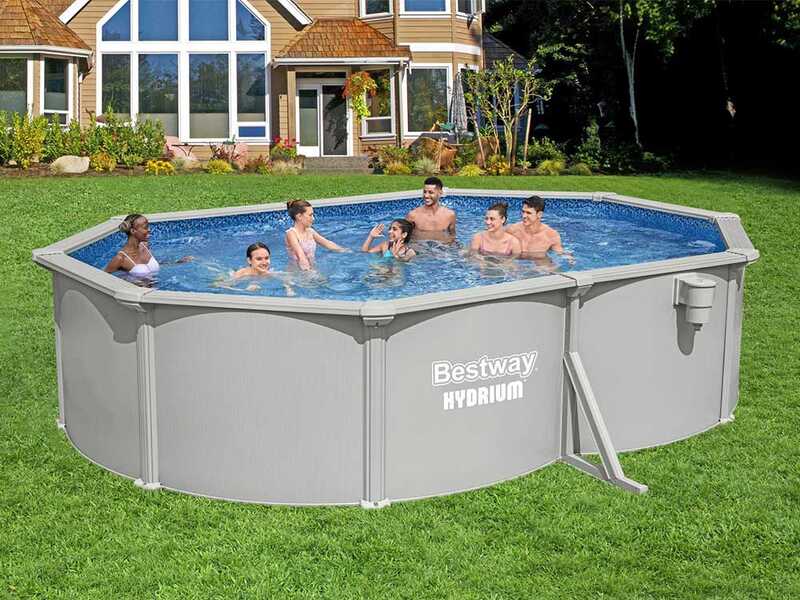 Bestway Hydrium 56586DE - 500x360x120 cm - Stahlwandpool, oval