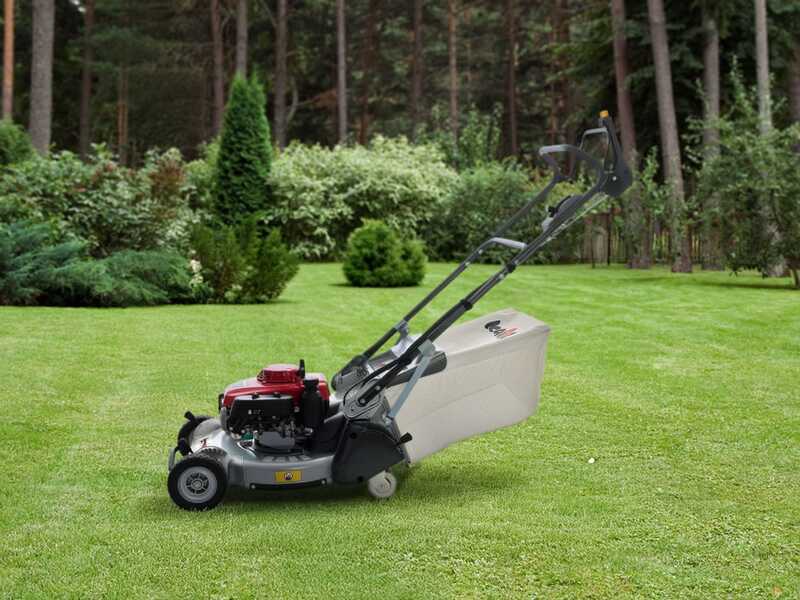 KAAZ LM 5360 HXAR PRO HS - Benzin-Rasenm&auml;her mit Radantrieb - Honda GXV 160 - Schnittbreite 53 cm - Mit Kardanwelle &ndash; Metallwalze