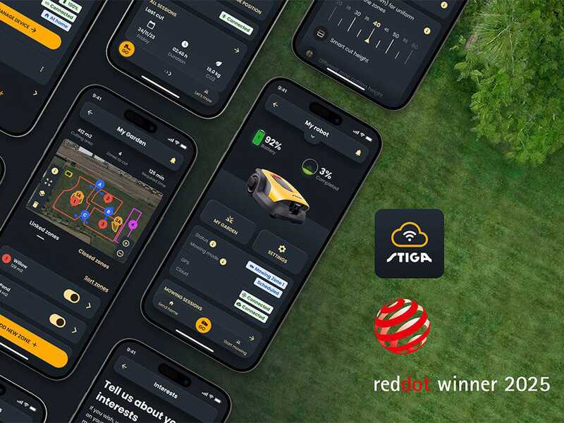 Stiga A 25v &ndash; M&auml;hroboter &ndash; ohne Begrenzungskabel &ndash; mit 6,0-Ah-E-Power-Akku