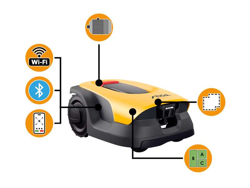 Stiga A 25v &ndash; M&auml;hroboter &ndash; ohne Begrenzungskabel &ndash; mit 6,0-Ah-E-Power-Akku