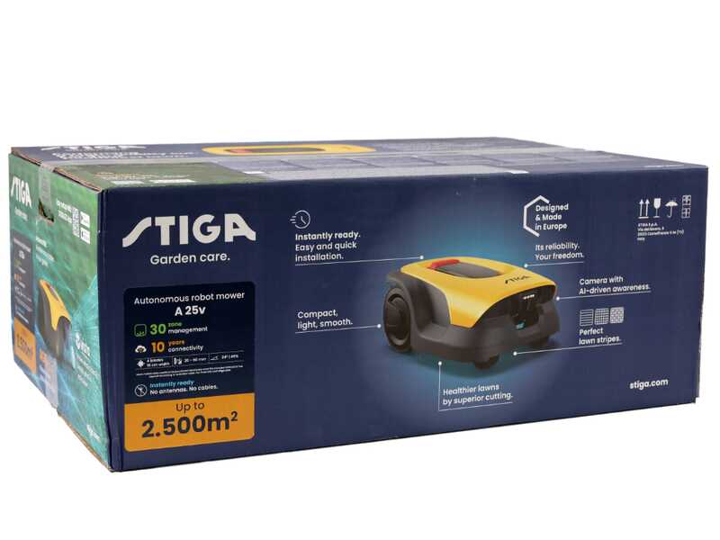 Stiga Vista A 25v &ndash; M&auml;hroboter &ndash; ohne Begrenzungskabel &ndash; mit 6,0-Ah-E-Power-Akku