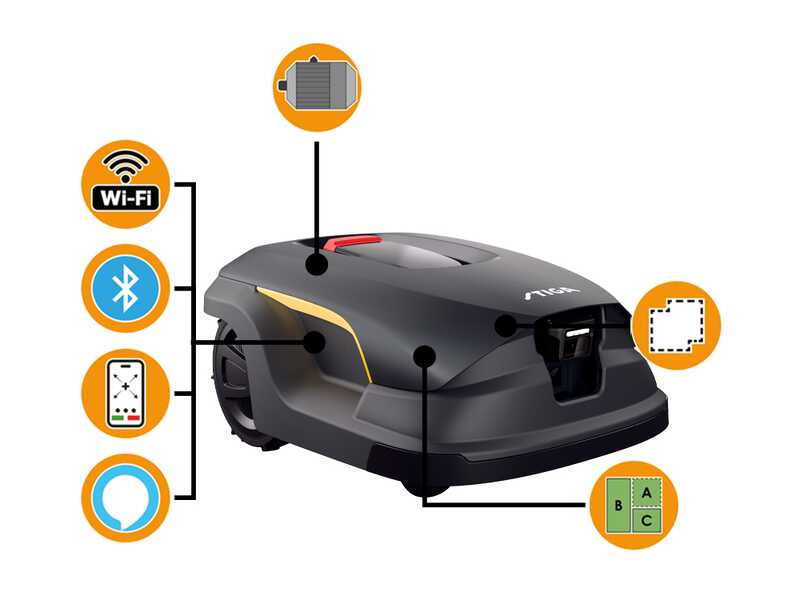 Stiga A 50v - M&auml;hroboter - ohne Begrenzungskabel - mit 10 Ah E-Power Akku
